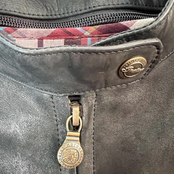 Indian Motorcycle Black Full Leather Coat Jacket Size: Women's XL - Picture 14 of 14